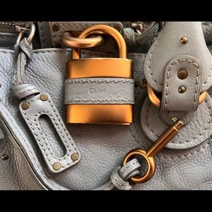 Authentic Chloe’ Paddington Bag. Gray.  GUC